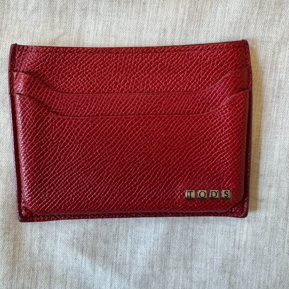Tod's Card Case in Red - Picture 1 of 4